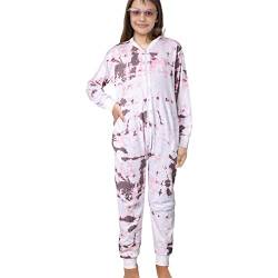 A2Z 4 Kids Baumwolle Onesie Für Kinder Strampelanzug Pyjama - Cotton Onesie 250 Tie Dye Stone 11-12 von A2Z 4 Kids