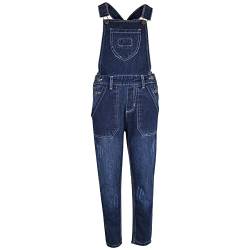 A2Z 4 Kids Denim Latzhose Gerippt Jeans Voll Länge Dunkelblau - DungareeD83 Dark Blue._11-12 von A2Z 4 Kids