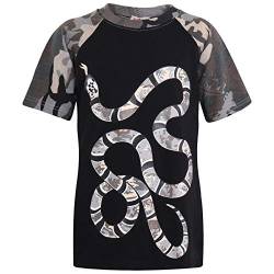 A2Z 4 Kids Jungen T-Shirts Kinder 100% Baumwolle Schlange Drucken - Boys Snake T Shirt Camo Charcoal 9-10 von A2Z 4 Kids