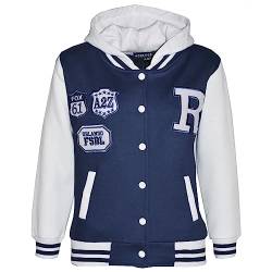 A2Z 4 Kids Kapuzen R Mode NYC/FOX Jacke Varsity Baseball Stylen - B.B Navy 13 von A2Z 4 Kids