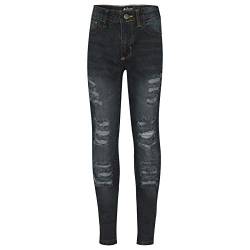 A2Z 4 Kids Kinder Mädchen Denim Ripped Kompfort Skinny Strecken - Girls Jeans JN28 Black 7-8 von A2Z 4 Kids