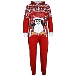 A2Z 4 Kids Kinder Mädchen Jungen Neuheit Weihnachten - Xmas Onesie Penguin Red 13 von A2Z 4 Kids