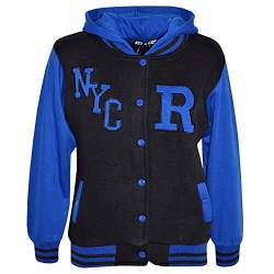 A2Z 4 Kids Kinder Mädchen Jungen R Mode NYC Baseball Mit Kapuze Jacke - B.B Jacket New NYC Royal 13 von A2Z 4 Kids