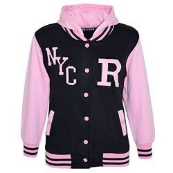 A2Z 4 Kids Kinder Mädchen Jungen R Mode NYC Baseball Mit kapuze JACKE - B.B Jacket New Nyc Baby Pink 13 von A2Z 4 Kids