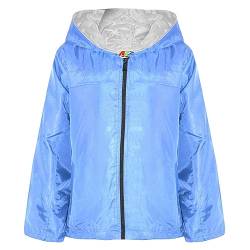 A2Z 4 Kids Kinder Mädchen Jungen Regenjacken Jacken Leichte KAG Mac - Raincoat Jacket 449 Sky Blue 11-12 von A2Z 4 Kids