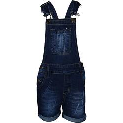 A2Z 4 Kids Kinder Mädchen Latzhose Kurze Hose Designer - Shorts Dungaree D77 Dark Blue 13 von A2Z 4 Kids