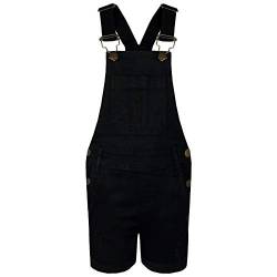 A2Z 4 Kids Kinder Mädchen Latzhose Kurze Hose Schwarz Designer - Shorts Dungaree D77 Black_13 von A2Z 4 Kids