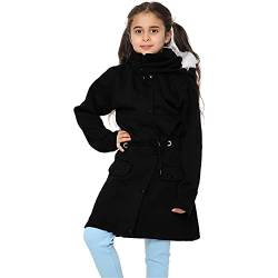 A2Z 4 Kids Kinder Mädchen Mit Kapuze Jacke Faux Pelz - Jacket JK27 Black_9-10 von A2Z 4 Kids