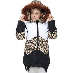 A2Z 4 Kids Kinder Mädchen Mit Kapuze Jacke Faux Pelz - Jacket JK35 Leopard_11-12 von A2Z 4 Kids