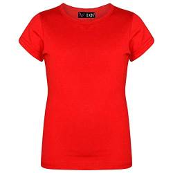 A2Z 4 Kids Kinder Mädchen T Shirts 100% Baumwolle Schlicht - Girls T Shirt Red 13 von A2Z 4 Kids