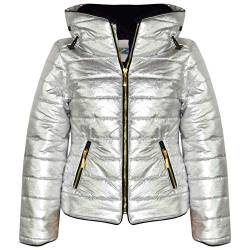 A2Z 4 Kids Mädchen JACKE Kids Stilvolle Gepolsterte Puffer Bubble Pelz - Puffer Jacket Foil 5-6 von A2Z 4 Kids