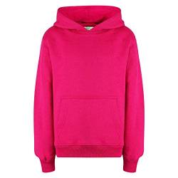 A2Z 4 Kids Mädchen Jungen Plain and Tie Dye Druck Sweatshirt Pullover - Plain Sweat Hoodie Pink 11-12 von A2Z 4 Kids