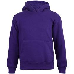 A2Z 4 Kids Mädchen Jungen Plain and Tie Dye Druck Sweatshirt Pullover - Plain Sweat Hoodie Purple 5-6 von A2Z 4 Kids