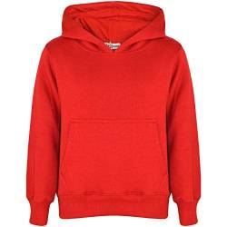 A2Z 4 Kids Mädchen Jungen Plain and Tie Dye Druck Sweatshirt Pullover - Plain Sweat Hoodie Red 9-10 von A2Z 4 Kids