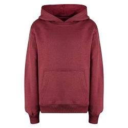 A2Z 4 Kids Mädchen Jungen Plain and Tie Dye Druck Sweatshirt Pullover - Plain Sweat Hoodie Wine 9-10 von A2Z 4 Kids