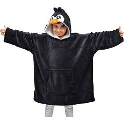 A2Z 4 Kids Mädchen Jungen Überdimensioniert Hoodie Tier Snuggle Welt - Snuggle 957 Penguin Kids 3-6 von A2Z 4 Kids