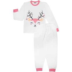 A2Z 4 Kids Mädchen Jungen Weihnachten Pyjama Kinder Pyjamas 2 Stück Festlich Set Lounge Suit Top Bottom - PJS 198 White_13 von A2Z 4 Kids
