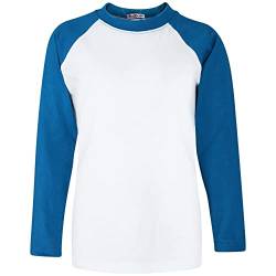 A2Z 4 Kids Raglan Stil T Shirt Farbe Kontrast Spitze Super - T Shirt PL425 Blue 13 von A2Z 4 Kids