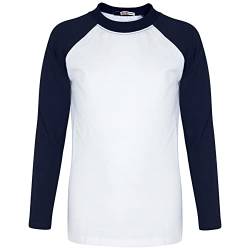 A2Z 4 Kids Raglan Stil T Shirt Farbe Kontrast Spitze Super - T Shirt PL425 Navy 13 von A2Z 4 Kids