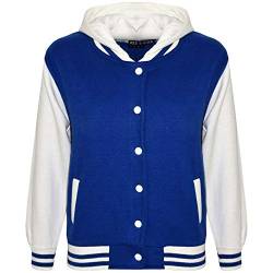 A2Z 4 Kids Unisex Zwei Taschen Kapuzenpullover - B.B Plain Hooded Jacket Royal 13 von A2Z 4 Kids