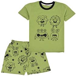 A2Z 4 Kinder Mädchen Jungen Monster Pyjama 2-teiliges Baumwoll-Set hellgrün - PJS 173 S Monster Lime._13 von A2Z 4 Kids
