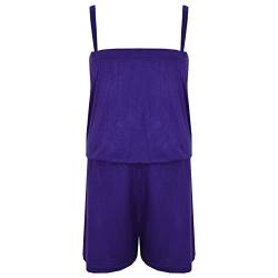 A2Z 4 Kinder Mädchen Overall Kinder Plain Farbe Modisch - Plain Jumpsuit Purple 13 von A2Z 4 Kids