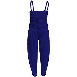 A2Z 4 Kinder Mädchen Overall Kinder Plain Farbe Modisch - Plain Jumpsuit Royal 11-12 von A2Z 4 Kids