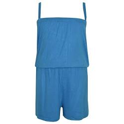 A2Z 4 Kinder Mädchen Overall Kinder Plain Farbe Modisch - Plain Jumpsuit Turquoise 9-10 von A2Z 4 Kids