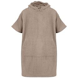 A2Z 4 Erwachsene Handtuch Poncho Bademantel Weich Damen Herren Männer Geschenk - Towel Bathrobe 128 Stone L-XL von A2Z