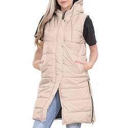 A2Z Damen Erwachsene Ärmellos Gilet Übergroß Kapuzen Marine - Gilet 800 Stone 6XL von A2Z