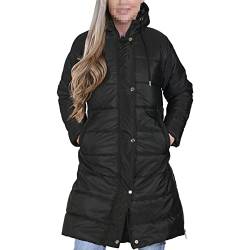 A2Z Damen Erwachsene Ärmellos Gilet Übergroß Kapuzen Marine - Jacket 804 Black 4XL von A2Z