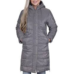 A2Z Damen Erwachsene Ärmellos Gilet Übergroß Kapuzen Marine - Jacket 804 Steel Grey L von A2Z