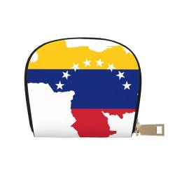 AABSTBFM Kreditkartenetui mit Flagge von Venezuela, bedruckt, PU-Leder, Kartenetui, Organizer-Tasche für Männer und Frauen, Flagge Venezuela, Einheitsgröße von AABSTBFM