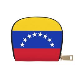 AABSTBFM Kreditkartenetui mit Flagge von Venezuela, bedruckt, PU-Leder, Kartenetui, Organizer-Tasche für Männer und Frauen, Flagge Venezuela, Einheitsgröße von AABSTBFM