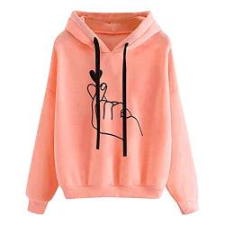 AACH Damen Kapuzenpullover Hoodie Sweatshirt mit Kapuze Kapuzenjacke Casual Locker Sweatshirt Outdoor Fitness Training Hoodies mit Kordelzug Jogging Sport Style Kapuzenpulli Hoodie von AACH