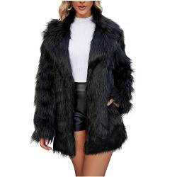 AACH Damen Kunstpelz Mantel Winter Lange Warme Cardigan Parka Elegant Lang Winterjacke Große Größen Pelzmantel Thermo Fleece Felljacke blitzangebote des tages damen von AACH