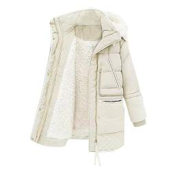 AACH Damen Winterjacke Dickes Warm Parka Mantel Thermo Fleece Strickmantel Bequem Modische Jacke Lässig Plüschmantel mit Kapuze damen sale von AACH