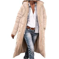 AACH Damen Wintermäntel Warm Doppelseitige Plüsch Mantel Auf Beiden Seiten Parka mit Fell Kapuze Warm Sherpa Fleece Gefütterter Frauen Oberbekleidung damen wintermantel lang warm, sale von AACH