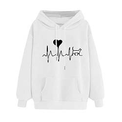 AACH Sweatjacke Damen Langarmshirt Rundhals Sweatshirt mit Kapuze Kapuzenpulli Hoodies Lässig Langarm Sweatshirts Rundhals Pullover Kurzjacke Casual Basic Jacke Einfarbig Kapuzenshirt von AACH