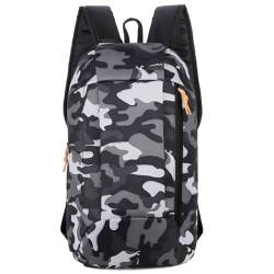 10LOutdoor-Sporttasche, leicht, Camouflage, wasserdicht, für Reisen, Bergsteigen, Reißverschluss, verstellbarer Gürtel, Camping, Herren, Damen und Kinder, Camouflage Black-2 von AAPIE