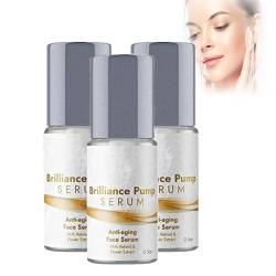 Brilliance Pump Serum, Anti-Aging-Feuchtigkeitscreme für die Augen, Anti-Aging-Gesichtsserum, Retinol hilft, feine Linien und Falten zu reduzieren, die für alle Hauttypen geeignet sind (3pcs) von AAPIKA