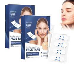 Face Tape, Instant Face Lift Tape, Face Lift Tape, Face Lift Strips, Invisible Face Lifter Tape Has A Delicate V Face,Face Tapes for Lifting Sagging Skin (2box) von AAPIKA