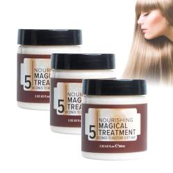 Vikada Nourishing Magical Treatment - 5 Sekunden zur Wiederherstellung von weichem Haar, Haarreparaturcreme, Kollagen-Haarmaske, Haarkur für trockenes, geschädigtes Haar (3pcs) von AAPIKA