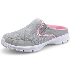 AARDIMI Hausschuhe Damen Herren Slip On Beach Clogs Sommer Outdoor Atmungsaktiv Freizeit Schuhe Bequeme Home Slipper rutschfest Latschen Pantoffeln Gr.35-48 (grau, Numeric_35) von AARDIMI