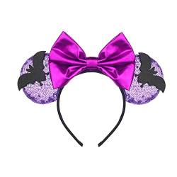 5 Pcs Halloween Kostüm Party Haarband, Schmetterling Fledermaus Übertrieben Kopfschmuck Cosplay Magie Show ​ Dekorationen Für Mädchen Kinder (Color : Purple) von AAROMA