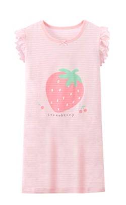 ABClothing Girls 'Flower Nighties & Kurzarm Nachthemden Baumwolle Nachtwäsche Pink 9 10 Jahre von ABClothing