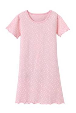 ABClothing Kinder Mädchen kurzen Ärmeln Nachthemd niedlich Herz gedruckt Nachtwäsche Nightgown Nachthemd 5-6 Jahre von ABClothing