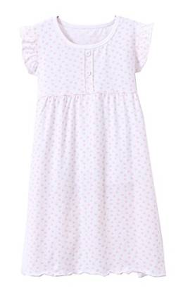 Mädchen-Fantasie-Kleid-Nachthemd-Pyjamas (Kleinkind/kleines Kind/großes Kind) 4Years 5 Years weiß von ABClothing