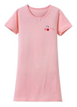 Nachthemden für Mädchen Sleep Shirts Cotton Sleepwear Pink Für 11-12 Jahre von ABClothing