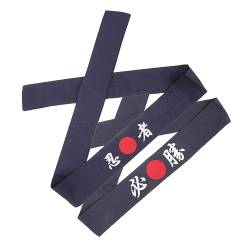 2st Ninja-stirnband Victory-kanji-stirnband Sushi-koch-bandana Schweißband Samurai-kostüm Boho Dread -haarband Stirnband Binden Kopfbedeckung Mann Böhmen Baumwolle von ABOOFAN